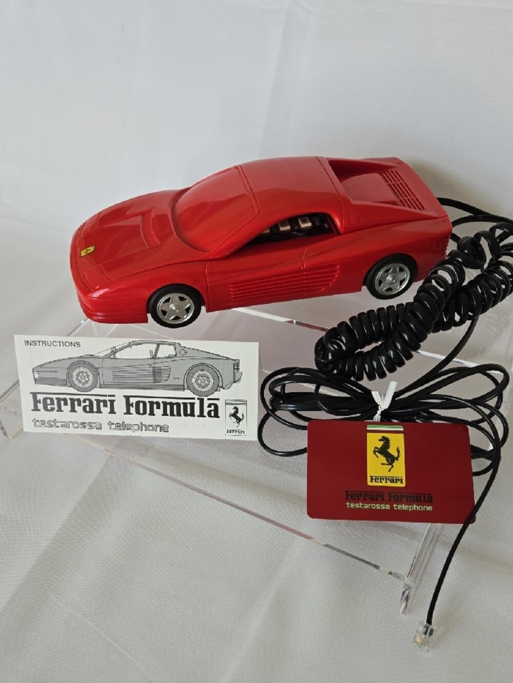 Ferrari Testarossa Vintage Sports Car Telephone • Collector Novelty Phone